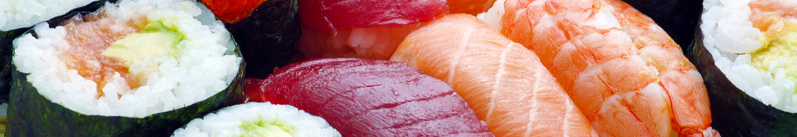 Eating Japanese Sushi at Go Go Japan Sushi & Bento restaurant in Oceanside, CA.